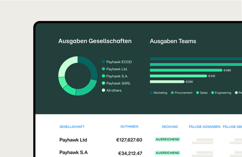 Dashboard Ausgabenmanagement